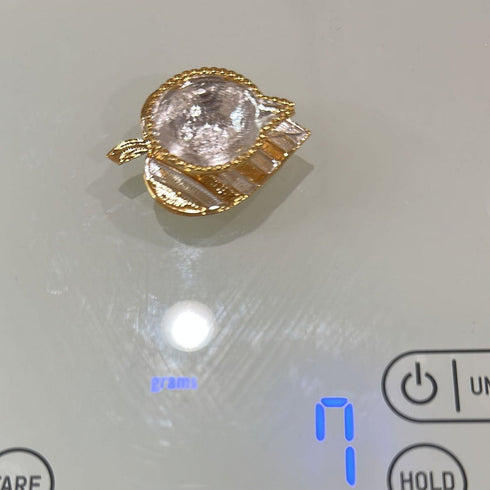 Pure Silver Gold Coated Leaf Diya 7 grams